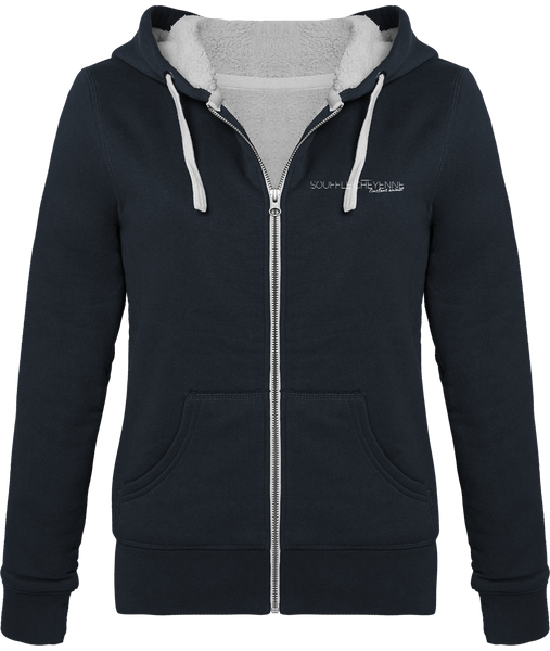 Sweat zippé à capuche "Chat"