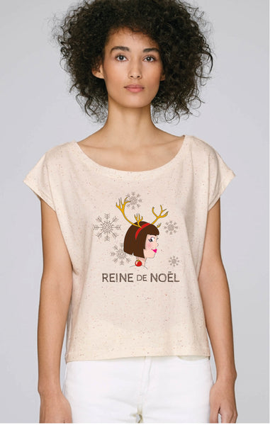 T-Shirt court "Reine de Noël"